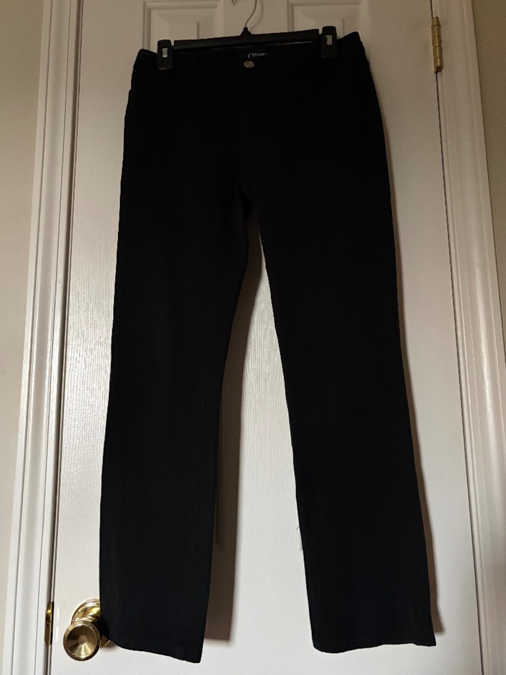 Chaps Size 4 Straight Leg Black Pants